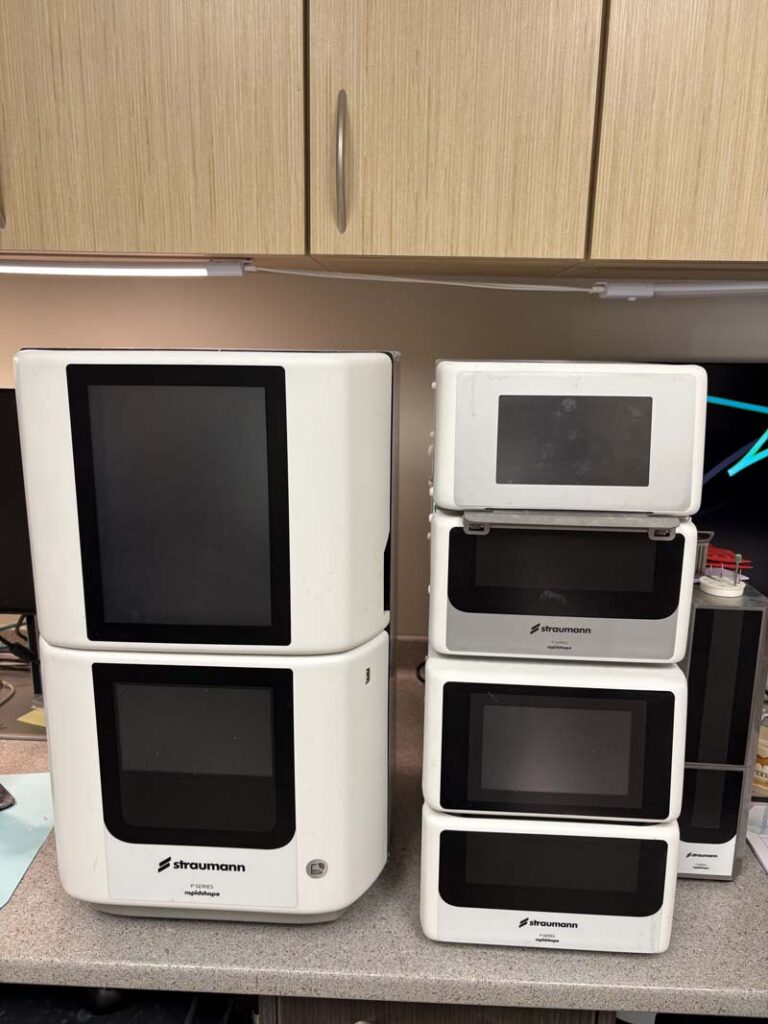 3D printers used to craft dental restorations at Glendale Dental Associates